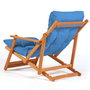 Hanah Home Silla de Jardín My008 - Azul y Natural